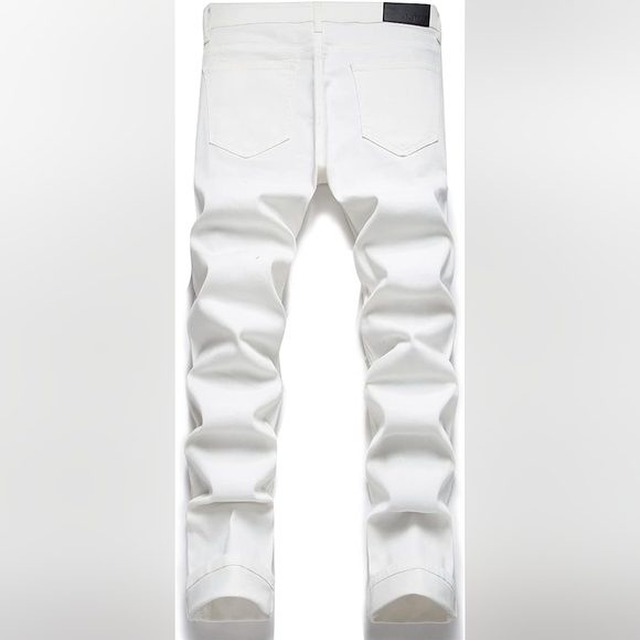 New Men's Designed Unique Street Urbanwear Jeans Multiple Sizes - Picture 3 of 4